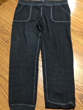 Mossimo Supply Co. Black Jogger Sweatpants with Contrast Stitching size XL